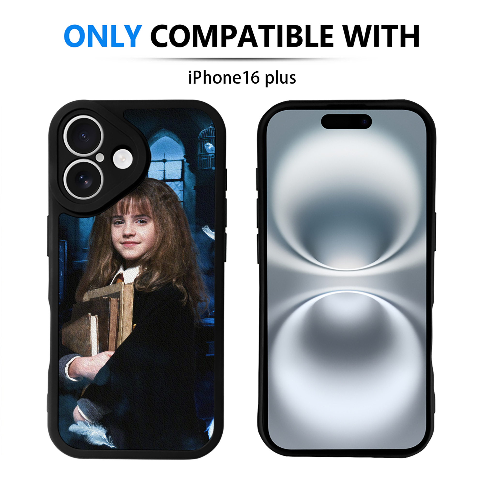 （画像用） Harry Potter ハリー・ポッターシリーズ 【iPhone 16シリーズ対応】シリコンスマホケース（レザー調） 材質：シリコン